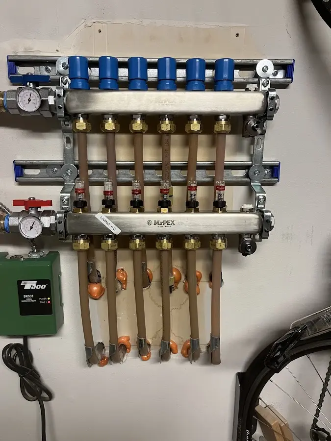 Plumber performing Gas Leak Detection at a residential property in Woodlake